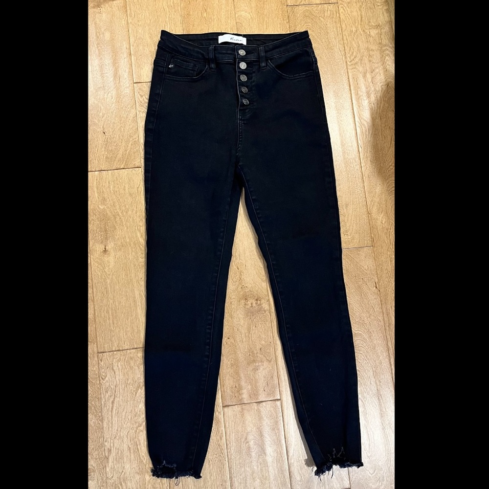 Kancan high waisted button fly